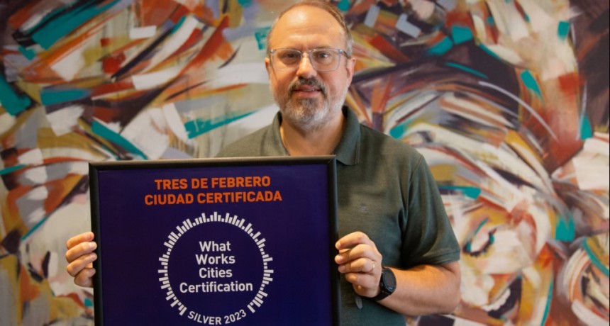 Tres de Febrero: El Municipio fue premiado por su excelencia en el uso de datos 