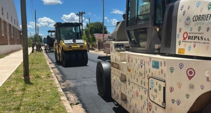 Corrientes: La Provincia reanudó la repavimentación de calles en la ciudad de Bella Vista
