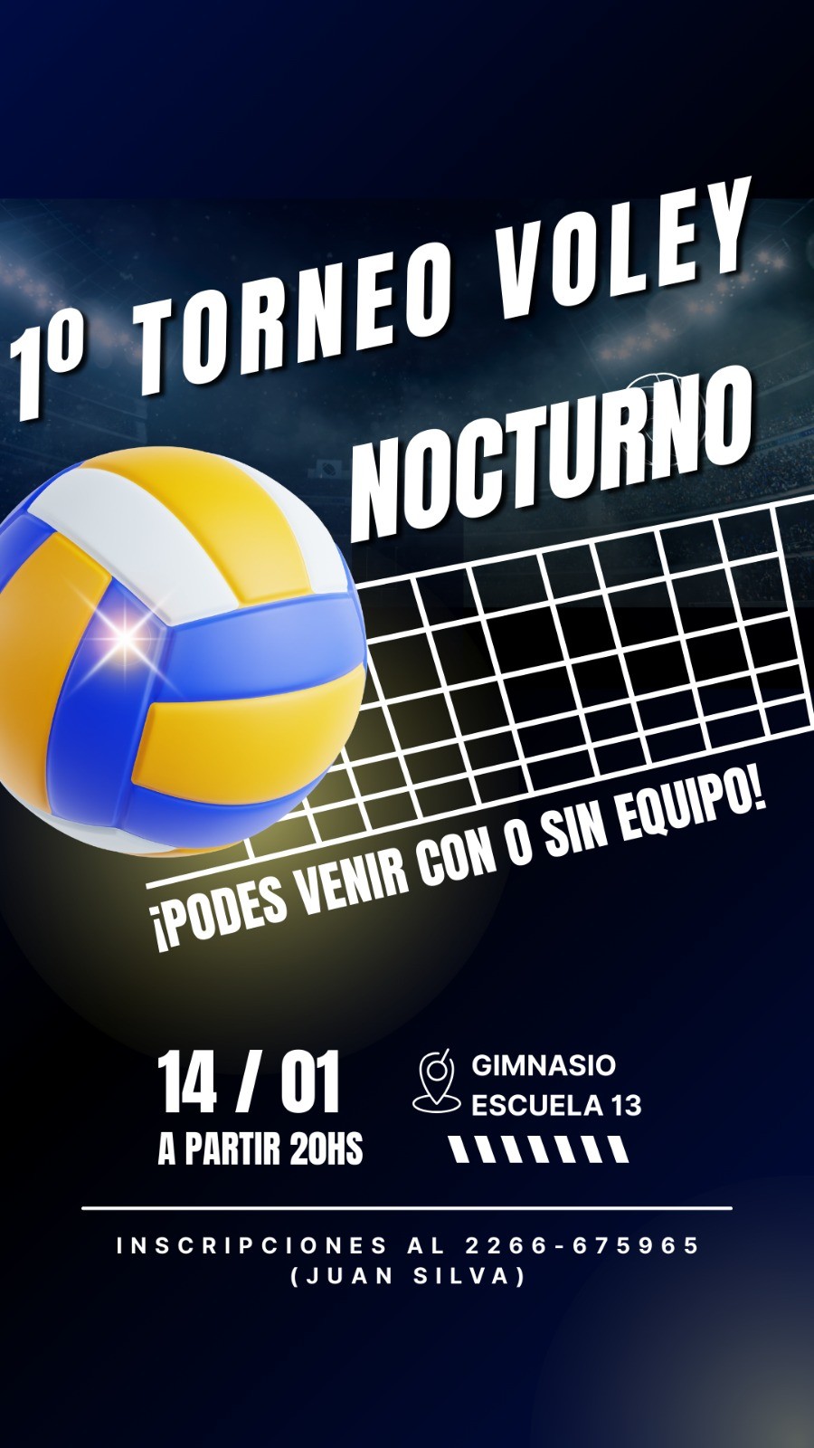Balcarce: Se viene el primer Torneo de Vóley Nocturno