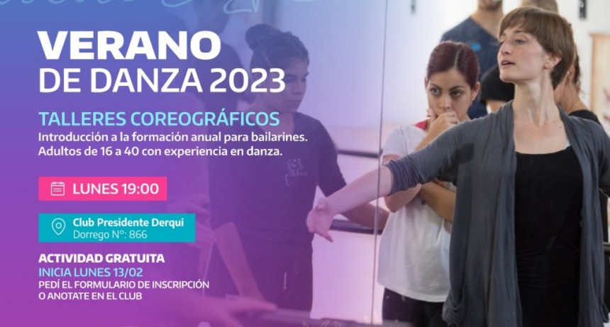 Comienza en Pilar “Verano de Danza 2023”, con talleres de formación para bailarines y bailarinas