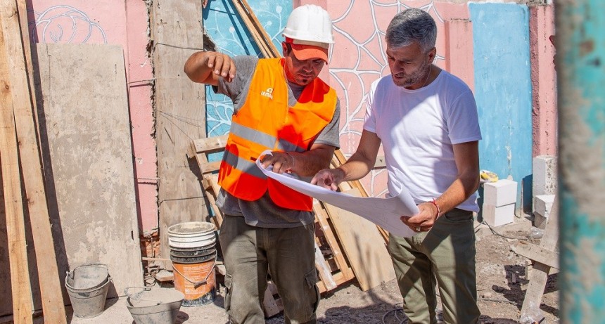 Hurlingham: Zabaleta supervisó el avance de diferentes obras en escuelas