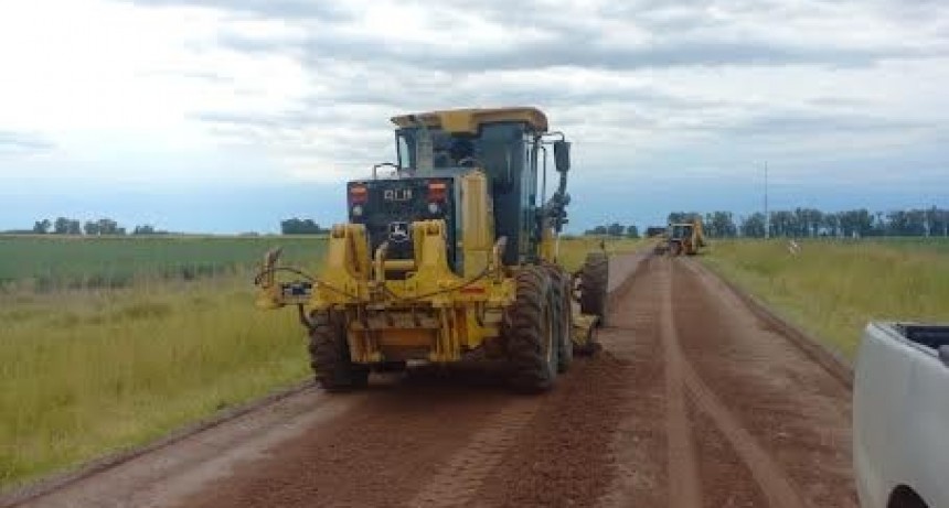 Bolívar: El Municipio realiza tareas de mantenimiento en la obra del acceso a Ibarra