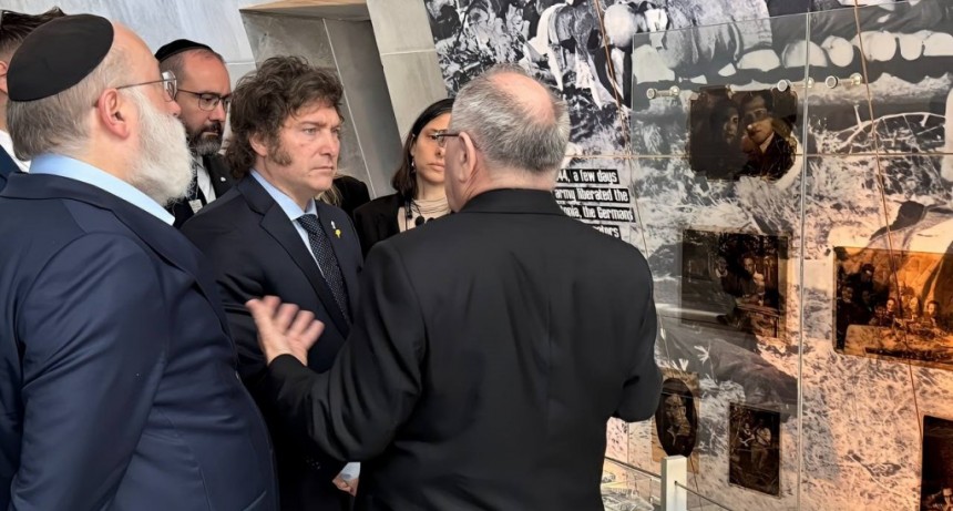 Javier Milei visitó el Museo del Holocausto y el Bosque Keren Kayemet LeIsrael