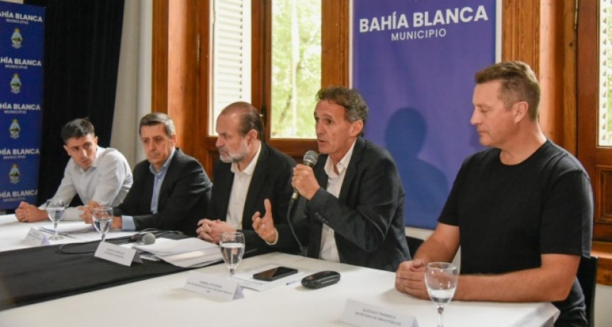 Katopodis visitó Bahía Blanca con una agenda centrada en obras hidráulicas