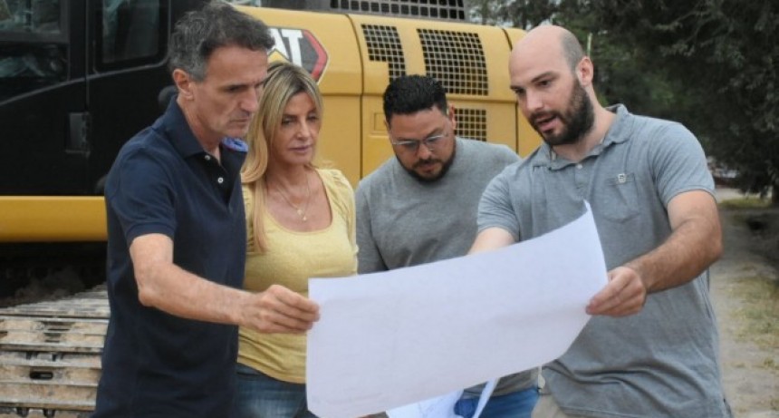 Katopodis recorrió obras hidráulicas y viales en Cañuelas