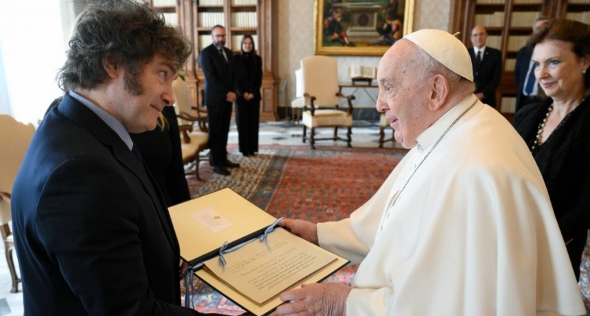Milei se reunió con el Papa Francisco