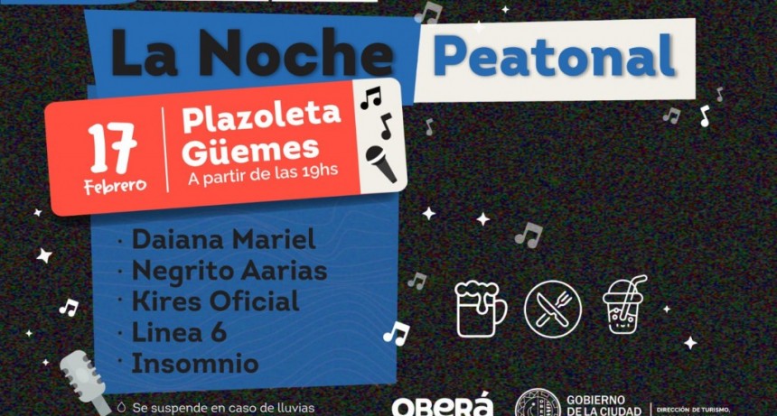 Misiones: Se viene la 2° edición de La Noche Peatonal en Oberá