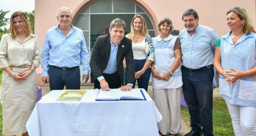 Chascomús: Kicillof acompañó al intendente Gastón en la creación del nivel secundario en el Paraje Don Cipriano