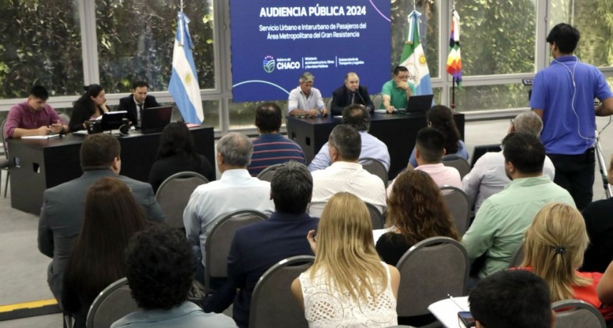 Chaco: El Gobierno Provincial presentó la primera audiencia pública para evaluar el nuevo cuadro tarifario del boleto del transporte público