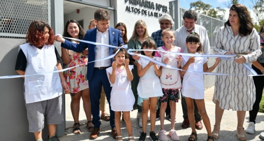 Kicillof inauguró la Escuela Primaria N°83 de Moreno