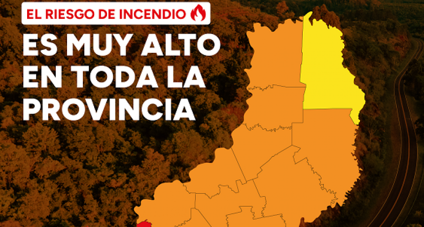 Misiones: La Provincia permanece en alerta ante el alto riesgo de incendio