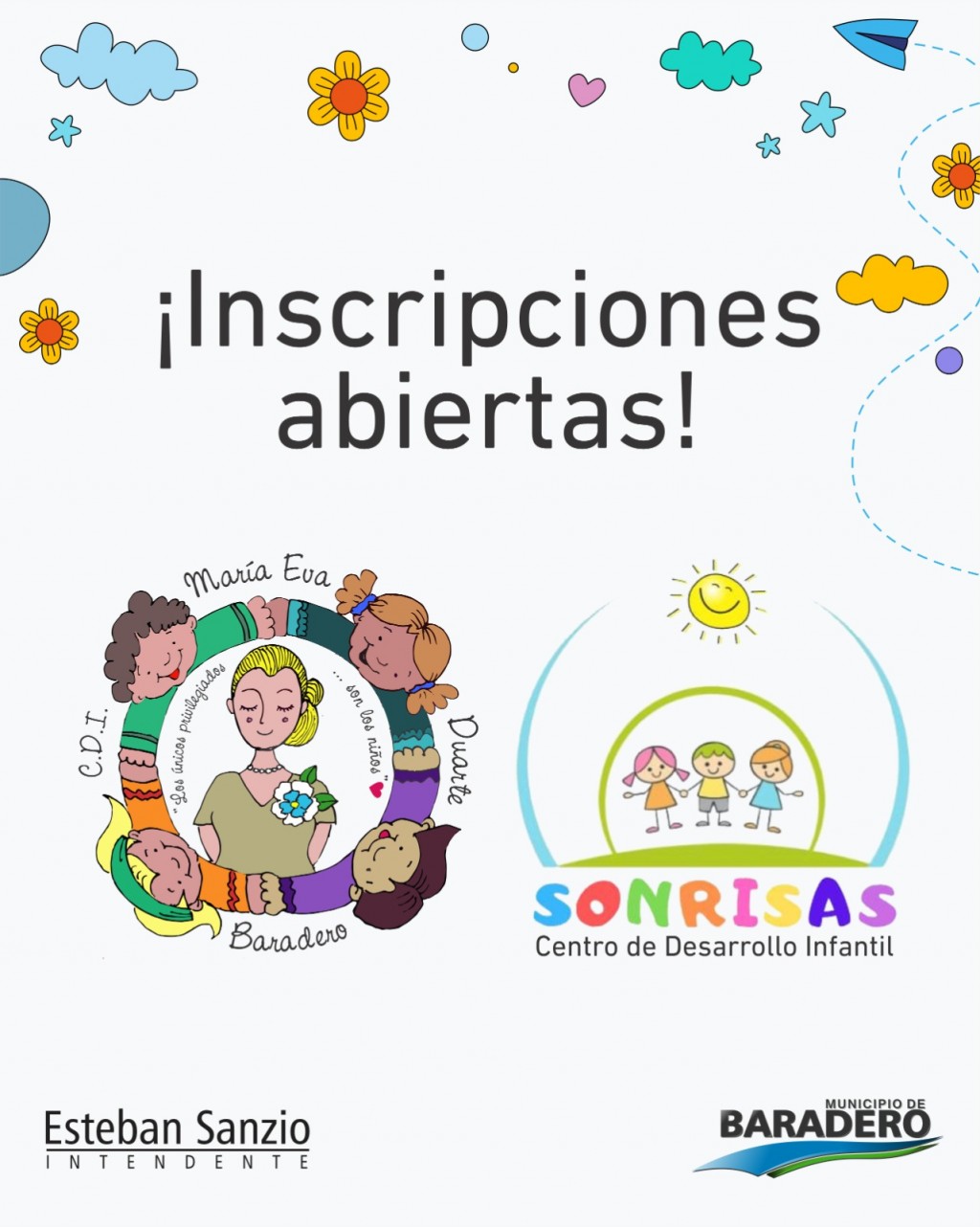 Baradero: Están abiertas las inscripciones a los Centros de Desarrollo Infantil 
