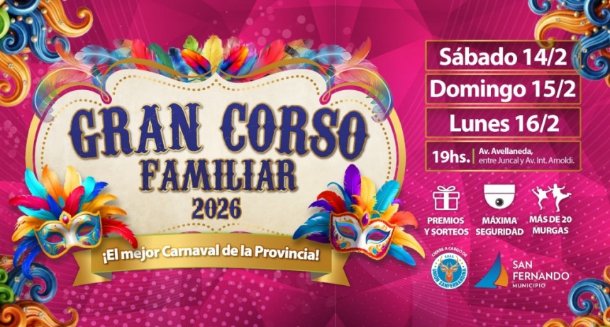 San Fernando: Este fin de semana regresa el Gran Corso Familiar