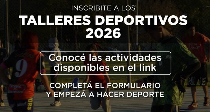 E. Echeverría: Comenzaron las inscripciones a los talleres deportivos