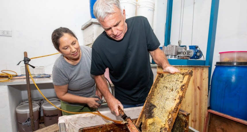 Berazategui: Balor recorrió la Cooperativa Miel Para Todos