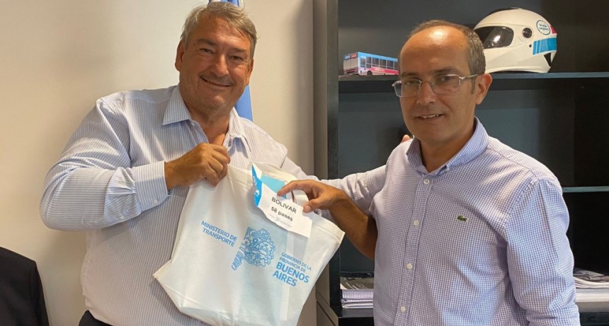 Bolívar: Pisano se reunió con el Ministro de Transporte, Jorge D’Onofrio 