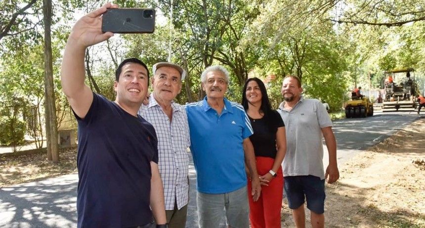 Malvinas Argentinas: Correa y Nardini recorrieron la obra asfáltica de Pablo Nogués 