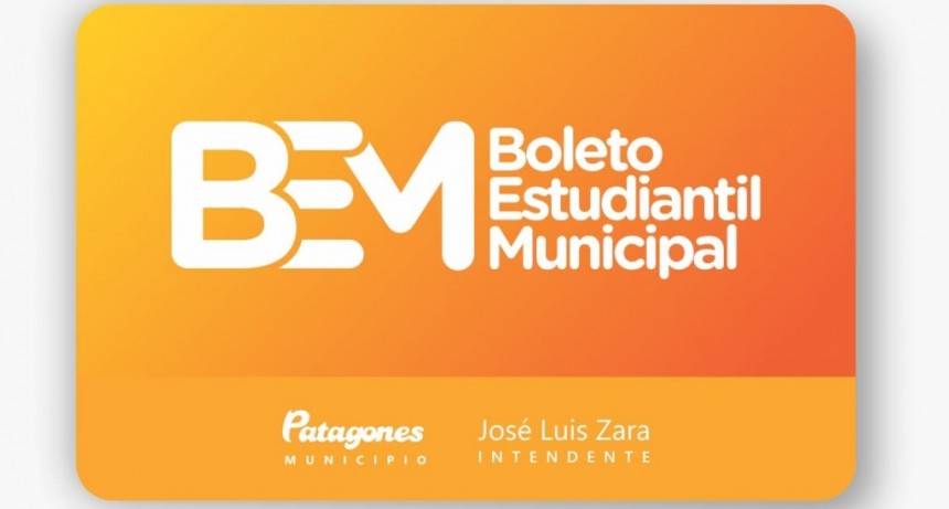 Patagones: Comienza la inscripción al Boleto Estudiantil Municipal