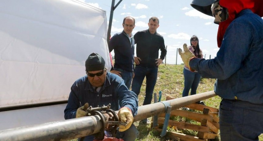 Bolívar: Avanza la obra de gas de Pirovano