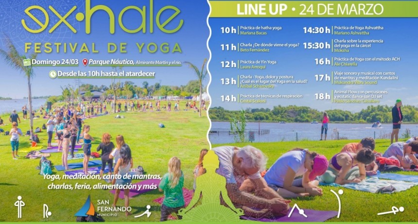 San Fernando: Vuelve el Festival de Yoga en el Parque Náutico