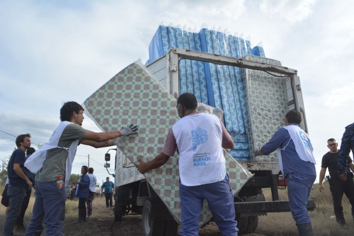 Bahía Blanca recibió el camión número 100 con asistencia enviado por Provincia de Buenos Aires