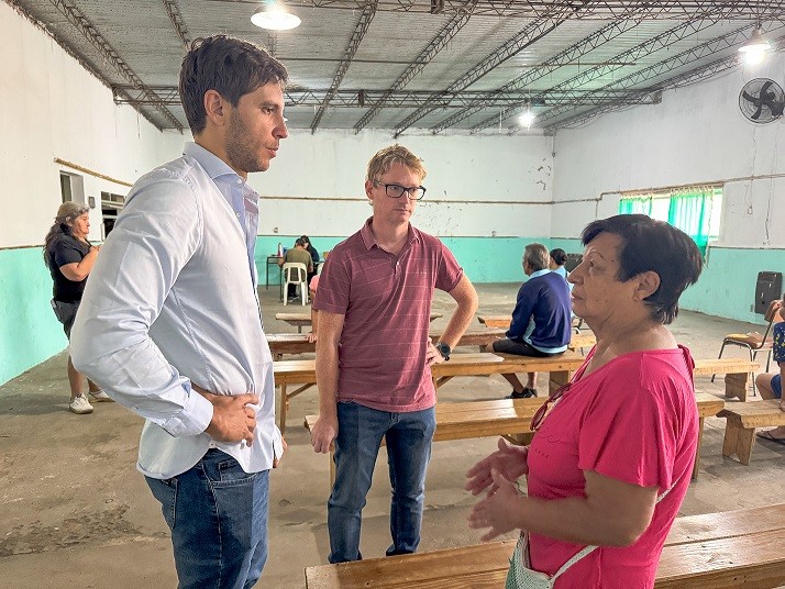 San Nicolás: Passaglia recorrió el Barrio Suizo