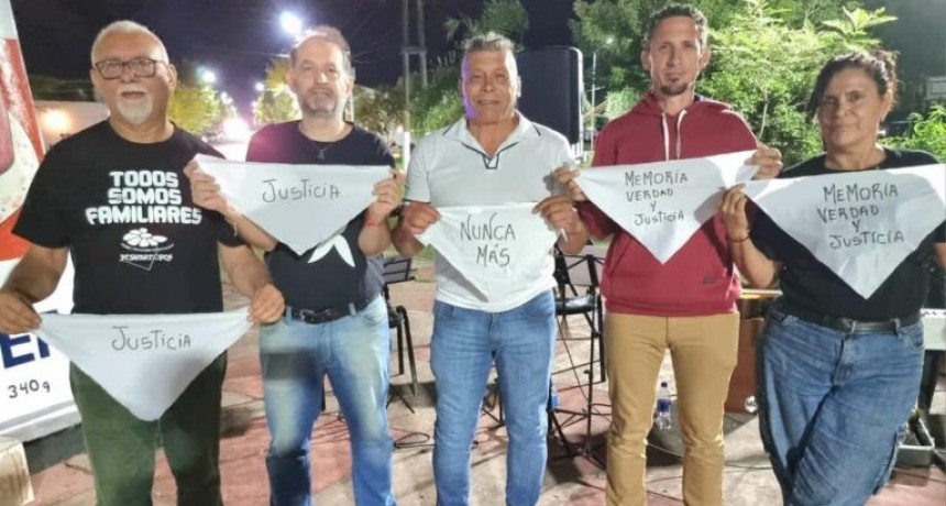 Pueblo Liebig: Se realizó la vigilia por el Día de la Memoria, Verdad y Justicia 