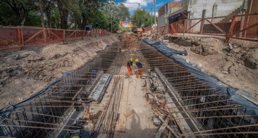 La Provincia finalizó el nuevo sistema de desagües pluviales en Paso del Rey