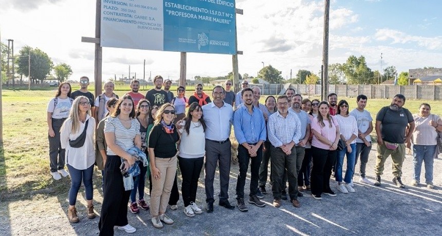 Azul: Comenzaron los trabajos para la construcción del edificio del Instituto 2