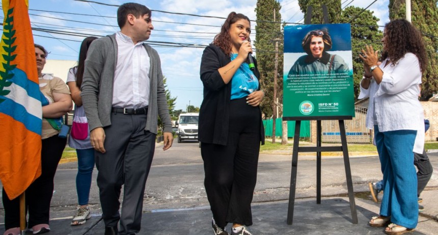 Berazategui: El ISFD N° 50 lleva el nombre de María Cristina Davini