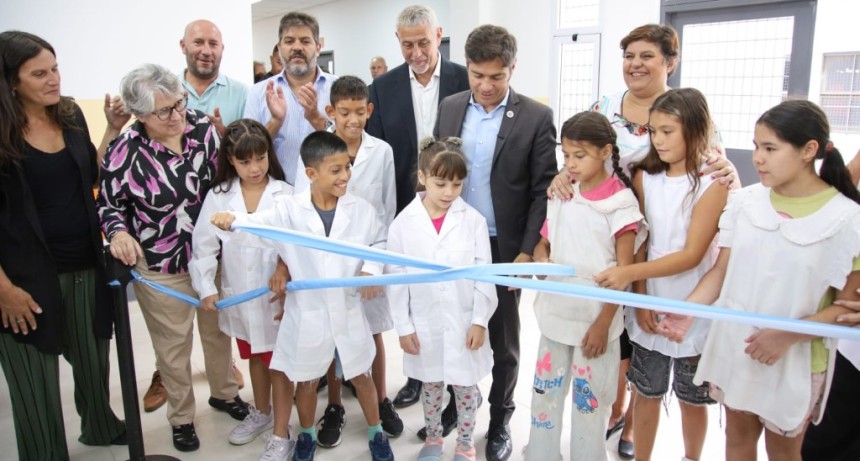 Ferraresi y Kiciloff inauguraron la escuela T&eacute;cnica 6 y la Primaria 59 en Avellaneda