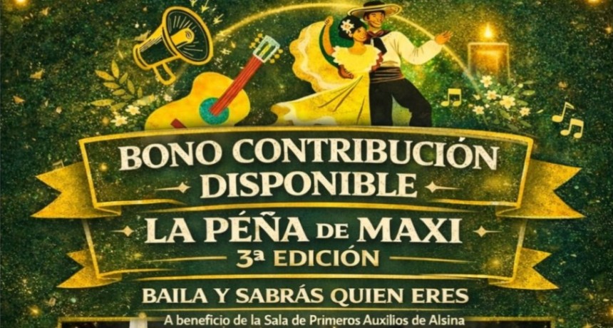 Baradero: Llega la 3ra edici&oacute;n de &ldquo;La Pe&ntilde;a de Maxi&rdquo;, una noche solidaria de folklore, baile, emoci&oacute;n y encuentro en Alsina