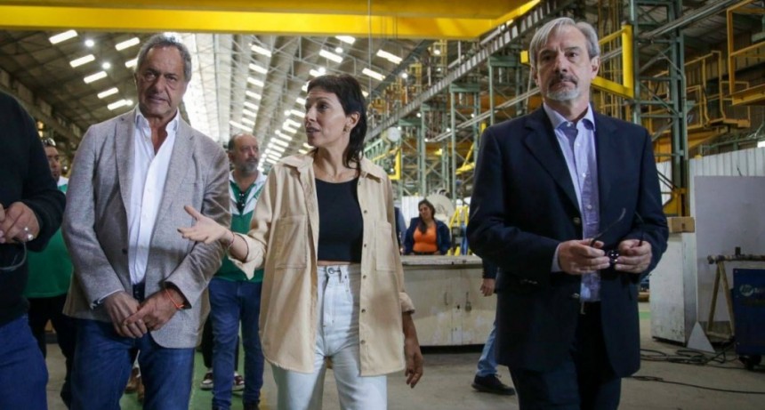 Quilmes: Mayra Mendoza y Daniel Scioli visitaron la metalúrgica SECIN 