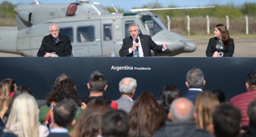 Alberto Fernández anunció la construcción de un parque logístico de carga y un aeropuerto en Moreno