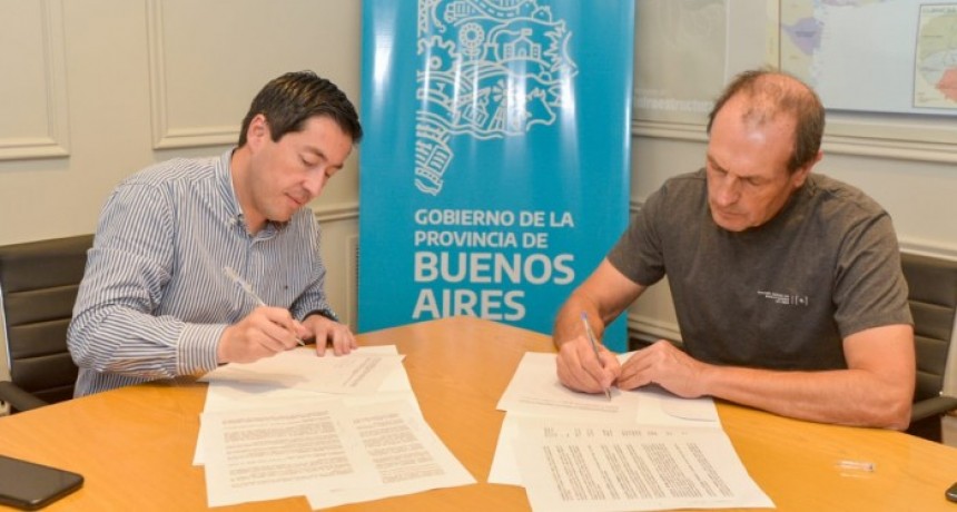 Nardini y Stadnik firmaron convenios de obras para Carlos Casares