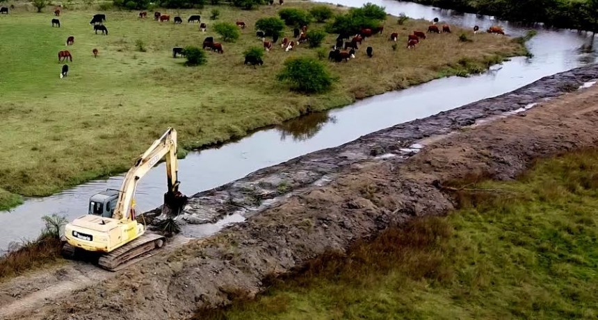 Campana: El Municipio inició un plan integral de limpieza de arroyos para evitar anegamientos