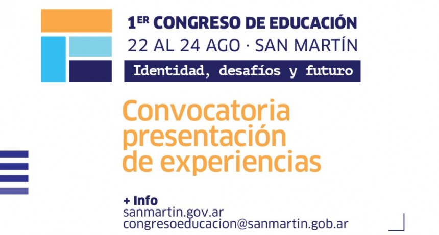San Martín: El Municipio lanza el 1° Congreso de Educación de la ciudad