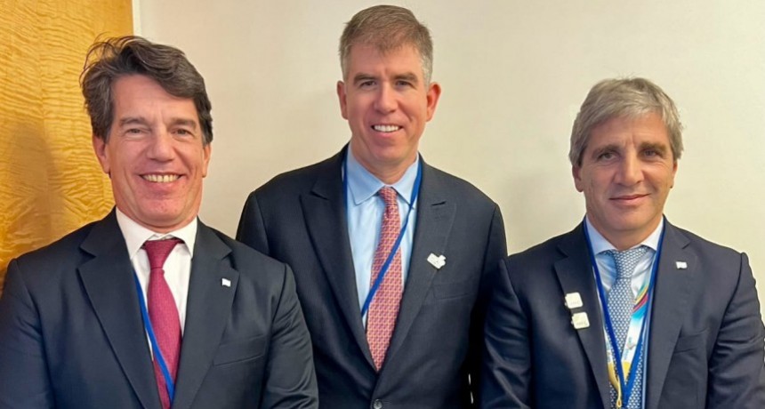 Luis Caputo comenzó su agenda en las Reuniones de Primavera del FMI y el Banco Mundial