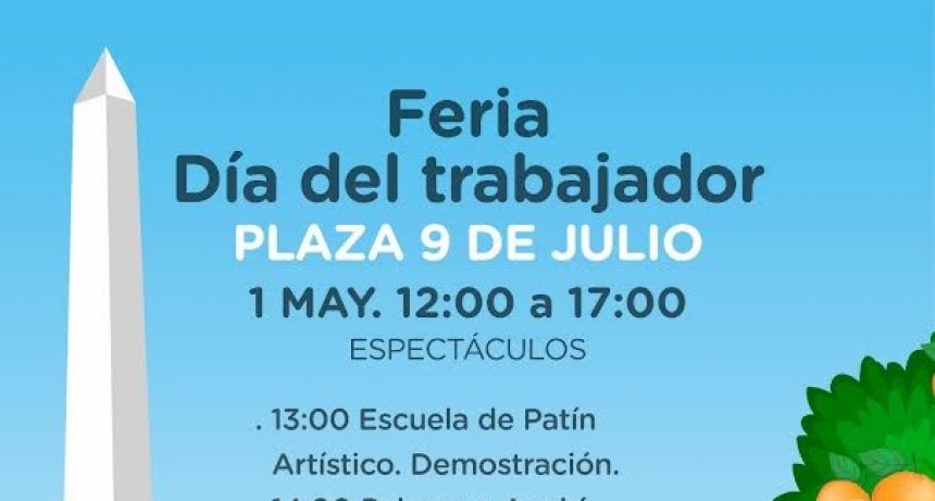 Junín: Se realizará una nueva edición de la Feria del Día del Trabajador