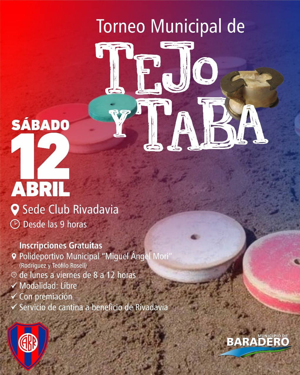Baradero: La Municipalidad realizara un Torneo de Tejo y Taba