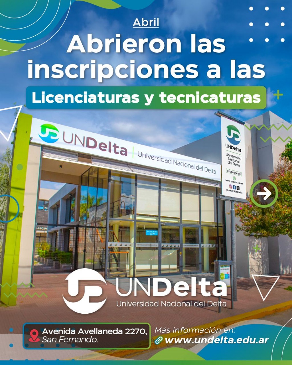 San Fernando: Abrieron las inscripciones a las carreras de la Universidad Nacional del Delta  