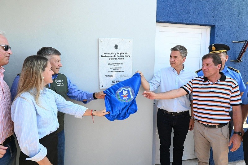Chaco: Zdero inauguró las refacciones y ampliación del Destacamento Rural Colonia Alcalá