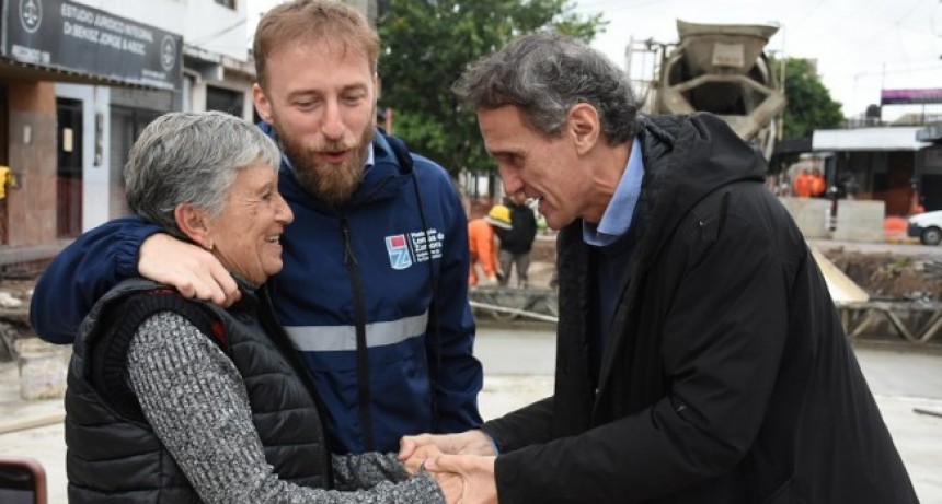 Katopodis recorrió obras viales en Lomas de Zamora