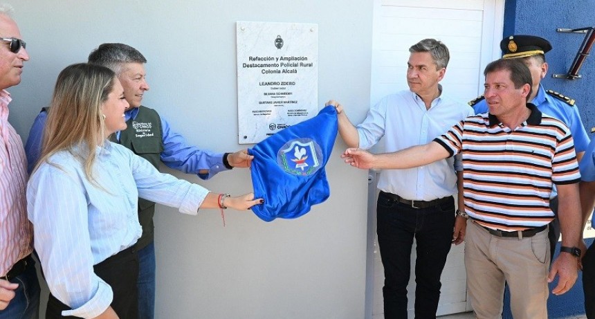 Chaco: Zdero inauguró las refacciones y ampliación del Destacamento Rural Colonia Alcalá