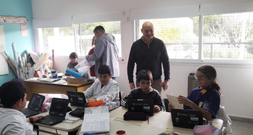 Cnel. Dorrego: Raúl Reyes y autoridades educativas recorrieron escuelas del distrito
