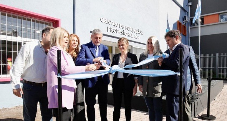 Kicillof inauguró el nuevo edificio del Centro de Formación Profesional N°404 de Avellaneda