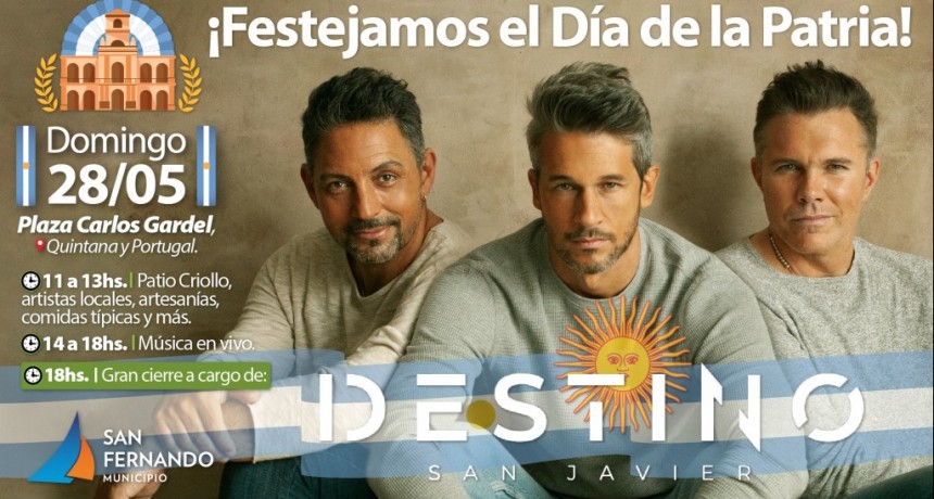 San Fernando: El domingo, “Destino San Javier” festejará en la ciudad el “Día de la Patria”