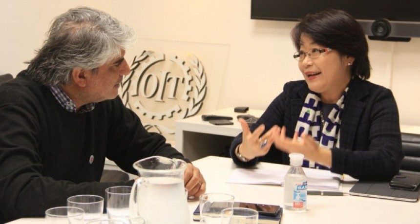 El ministro Correa se reunió con la representante en Argentina de la OIT