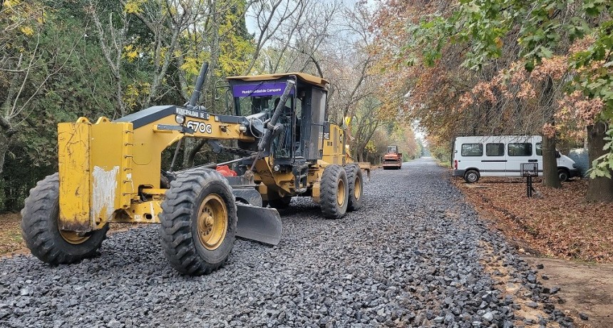 Campana: El Municipio trabaja en el mejorado de las calles de Santa Brígida