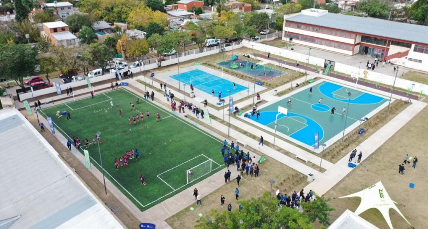 Malvinas Argentinas: Nardini inauguró el “Playón Multideportivo Villa de Mayo”